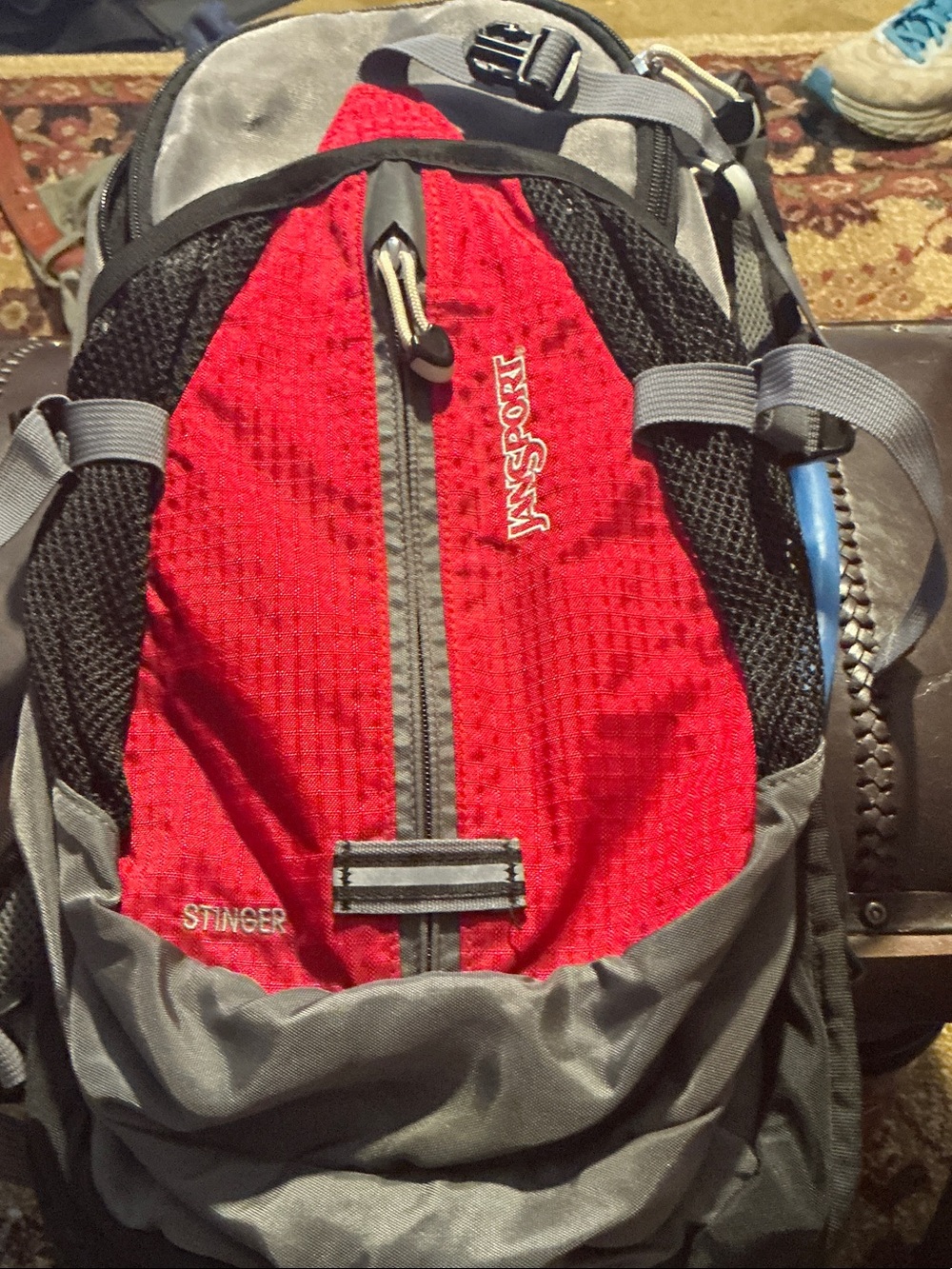 Jansport Stinger Red and Gray Men's Backpack